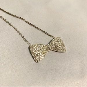 Diamond Bow Necklace